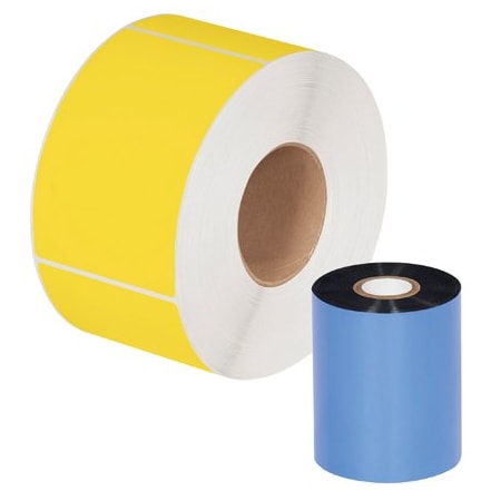 Bsc Preferred 3.5'' x 1476' Black Zebra Thermal Transfer Ribbons - Wax/Resin, 24PK BUY00087262